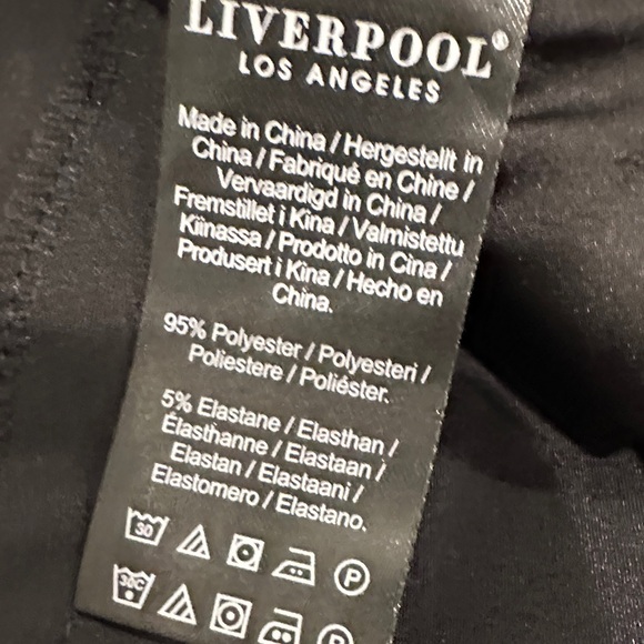 Liverpool Black Straight Leg Women's Pants - Picture 10 of 10